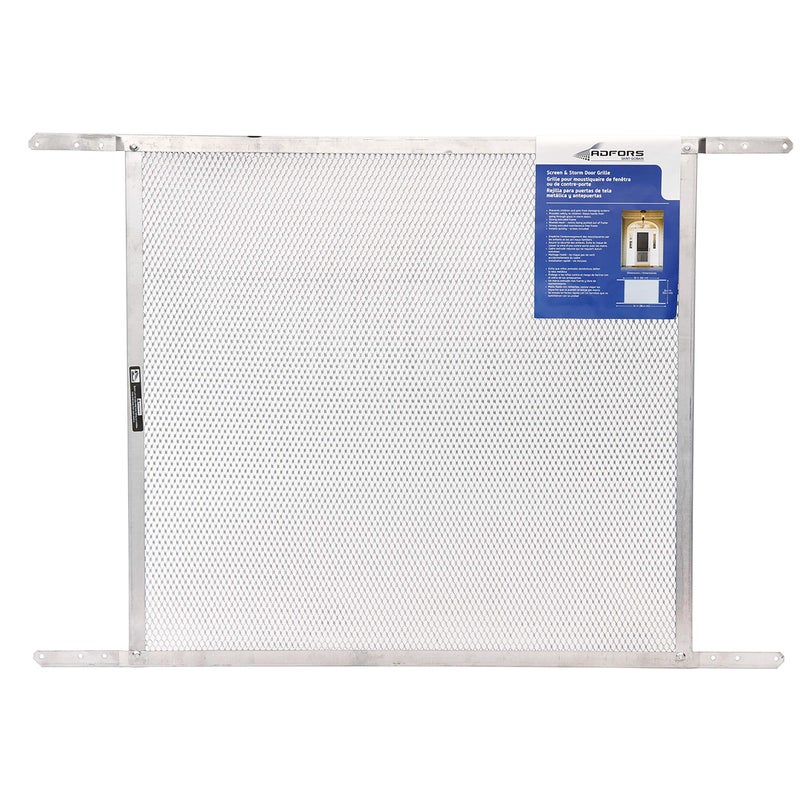 ADFORS Screen & Storm Door Grille, 24" x 30", Silver